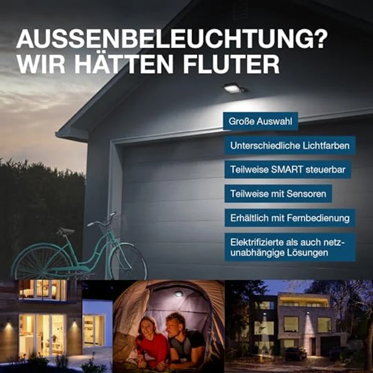 Osram SMART+ FLOOD CAMERA CONTROL, Netzwerkkamera mit HD Live-Bildübertragung, grau, 2000 Lumen, IP44 – Bild 6
