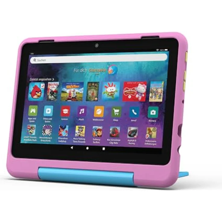 Amazon Fire HD 8 Kids Pro-Tablet (Neueste Generation) | 3 GB RAM, 8-Zoll-HD-Bildschirm, werbefreie Inhalte, Kindersicherung, 13 Std. Akkulaufzeit, 32 GB, Löwen-Design (2024) – Bild 1