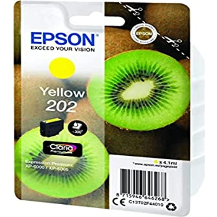 Epson 202 4.1 ml 300páginas gelb Tintenpatrone ? Tintenpatrone für Drucker (Epson, gelb, Expression Photo xp-6000, xp-6005, 4,1 ml, 300 Seiten) – Bild 2