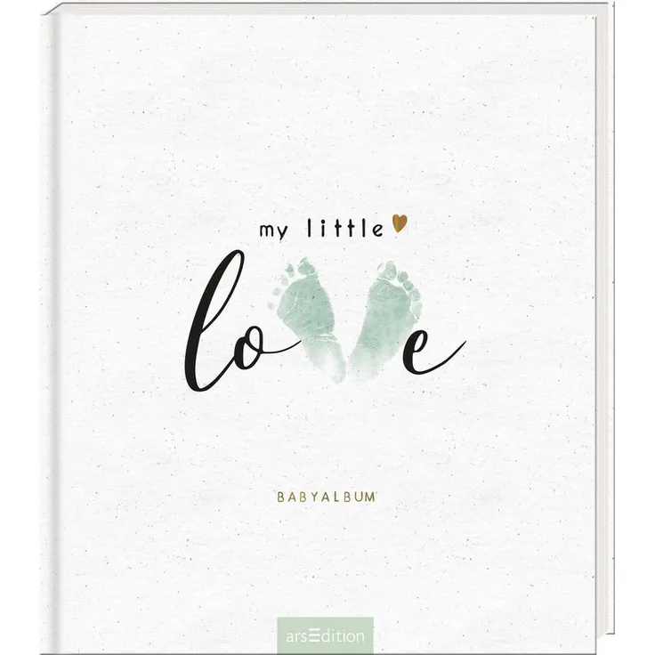 Ars Edition Fotoalbum Babyalbum. My little love, Hardcoverbuch mit 80 Seiten, liebevolles Design, perfektes Geschenk zur Geburt