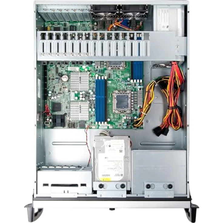 Chenbro RM41300, PC Gehäuse in schwarz mit optimaler Luftzirkulation und erweiterbaren Speicheroptionen – Bild 3