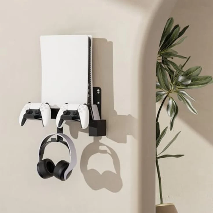 my wall Wandhalter für Media Player - HZ52L, für Spielekonsolen und Zubehör, Apple TV Box und Amazon Fire Box kompatibel, Wandhalterung für Magenta TV Receiver, Router Halterung, silber – Bild 2