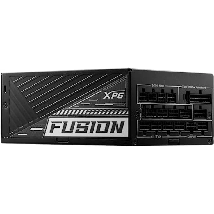 XPG Fusion Netzteil 1600W, modular, 80 Plus Zertifiziert, Cybenetics Titan, 100% japanische Kondensatoren, Schwarz (FUSION1600T-BKCUS) – Bild 3