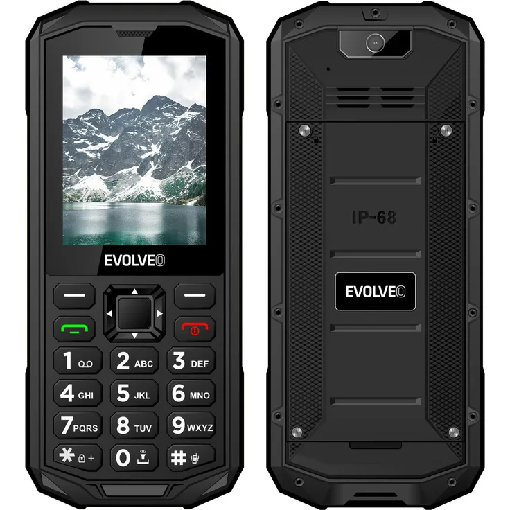 Evolveo StrongPhone X5, Dual-SIM Tastenhandy in schwarz-grau