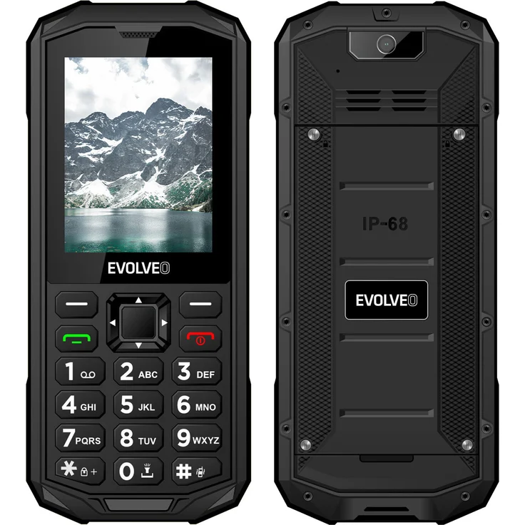 Evolveo StrongPhone X5, Dual-SIM Tastenhandy in schwarz-grau