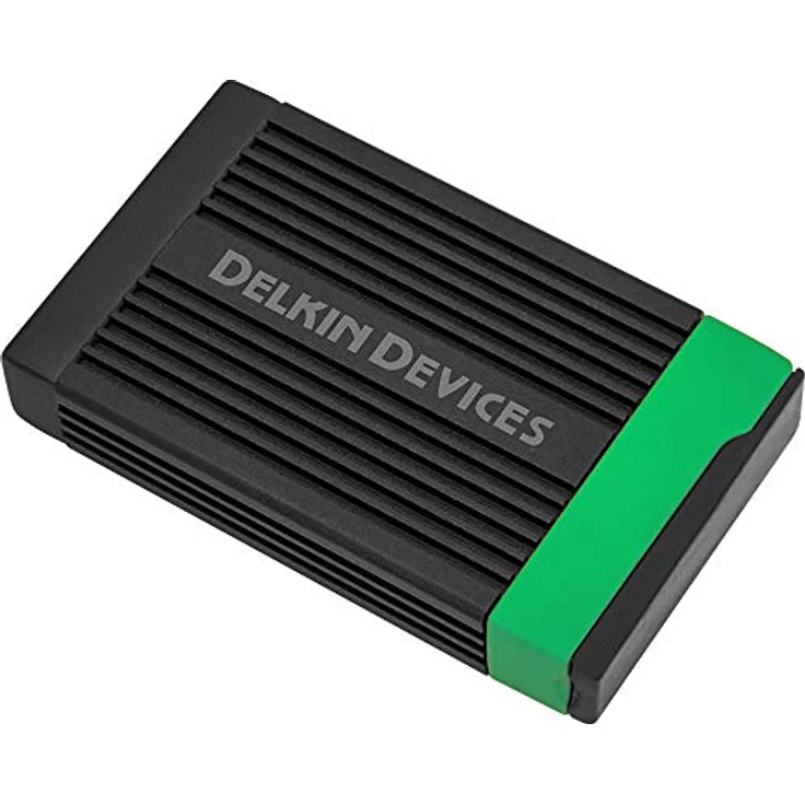 Delkin Devices USB-Speicherkartenleser CFExpress Typ B (DDREADER-54), USB 3.2 Typ-C Schnittstelle, Rundumschutz, duale Kabel enthalten - schwarz – Bild 3