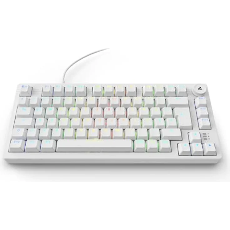 Sharkoon SKILLER SGK25, Gaming-Tastatur mit RGB-Beleuchtung und anpassbaren Huano-Schaltern, 75% Layout – Bild 6