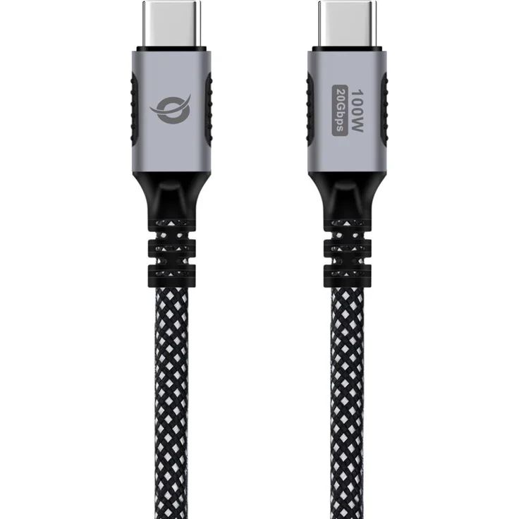 Conceptronic USB-C Kabel 3.2 -> C, PD 3.0, 2m, 5A, 4K60Hz, schwarz
