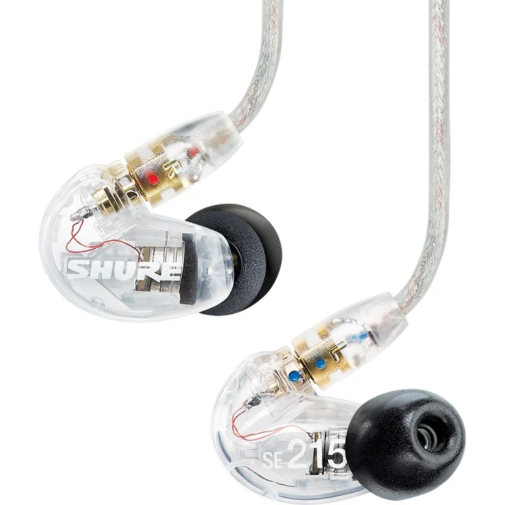 Shure SE215-CL Professionellen Ohrhörer mit Sound Isolating Design, dynamischem MicroDriver und transparentem Kabel mit 3,5-mm-Klinke für transparenten Klang mit tiefen Bässen – Bild 2