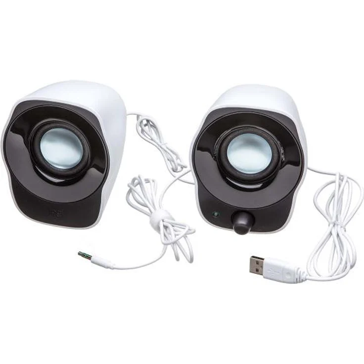 Logitech Z120 Notebook-Lautsprecher 2.0 (mit 3,5 mm USB-Stromversorgung) schwarz-silver – Bild 8