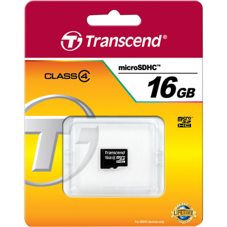 Transcend Micro SDHC 16GB Class 4 Speicherkarte – Bild 2