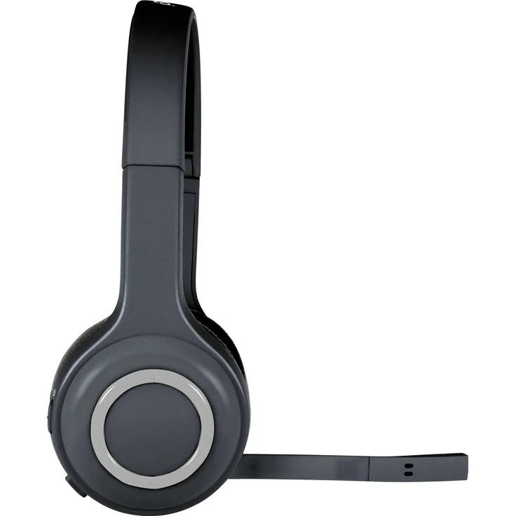 Logitech H600 Kabellose Kopfhörer mit Mikrofon, Stereo-Headset, rotierendes Mikrofon mit Rauschunterdrückung, Wireless USB-Empfänger, 10 m Reichweite, lange Batterielaufzeit, geeignet für PC/Mac/Laptop, Headset, schwarz (981-000342) – Bild 4