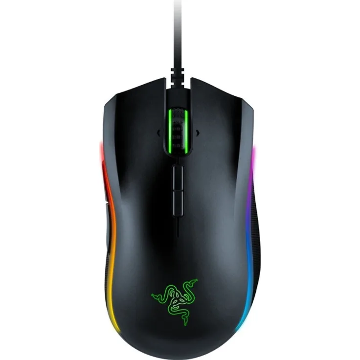 Razer Mamba Elite Gaming Maus (mit 9 programmierbaren mechanischen Tasten, Optischer Sensor mit echten 16.000 DPI und RGB Chroma Beleuchtung)