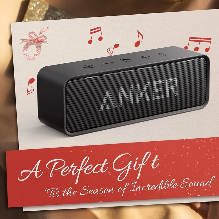 Anker SoundCore AK-A3102011 Kompakter Bluetooth 4.2 Lautsprecher, 24 Stunden Wiedergabe, Intensiver Bass, Integriertes Mikrofon, kompatibel mit iPhone, iPad, Samsung, Nexus, HTC und mehr (in Schwarz) – Bild 7