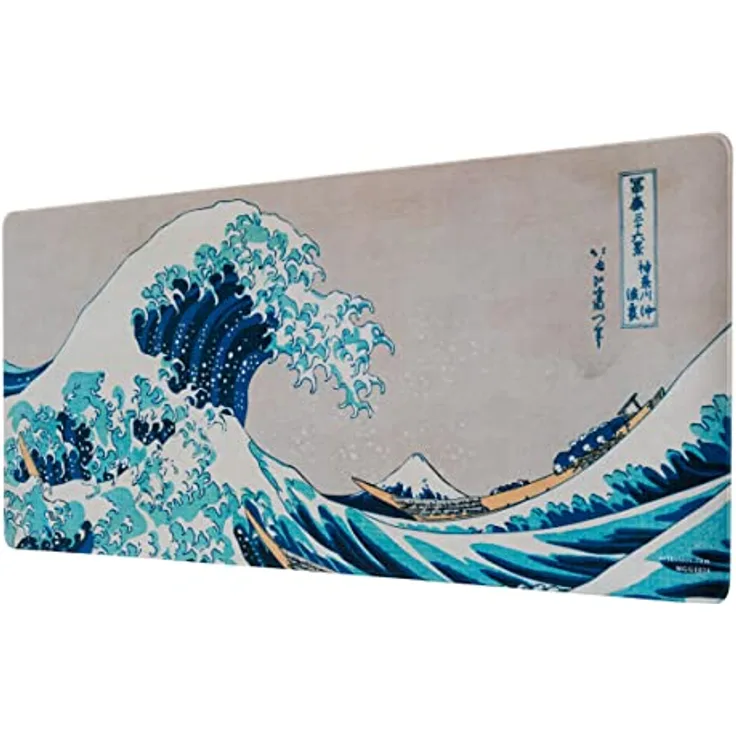 Grupo Erik Gaming Mauspad XXL Die Große Welle vor Kanagawa, rutschfest und wasserabweisend, 80 x 35 cm Schreibtischunterlage, Gaming Zubehör