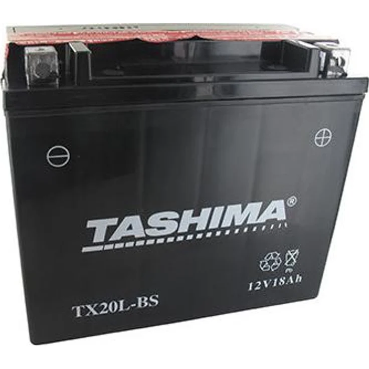 Fulbat Wasserdichte, wartungsfreie Blei-Batterie 12V, 18Ah für Motorräder, Jet-Ski, Quads, Nutzfahrzeuge, Maße: L: 175 mm, B: 87 mm, H: 155 mm, + rechts