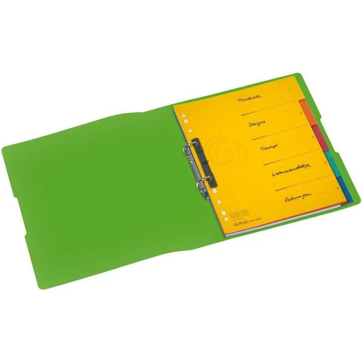 Herlitz Präsentationsordner A4 PP 2-Ring 3,8cm opak apfel Easy Orga to go – Bild 1