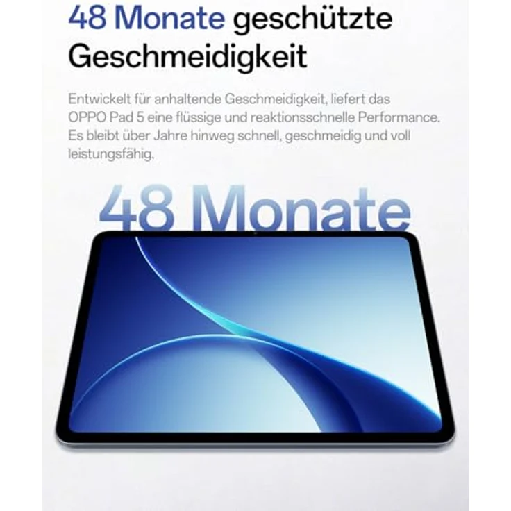 OPPO Pad 5 12.1" Tablet, 2.8K Eye-Comfort Display, 8+128GB, 5G, 10050mAh, Dimensity 7300-Ultra, 120Hz, KI Lesen & Schreiben, Quad-Lautsprecher, 33W SUPERVOOC, Starlight Black – Bild 8
