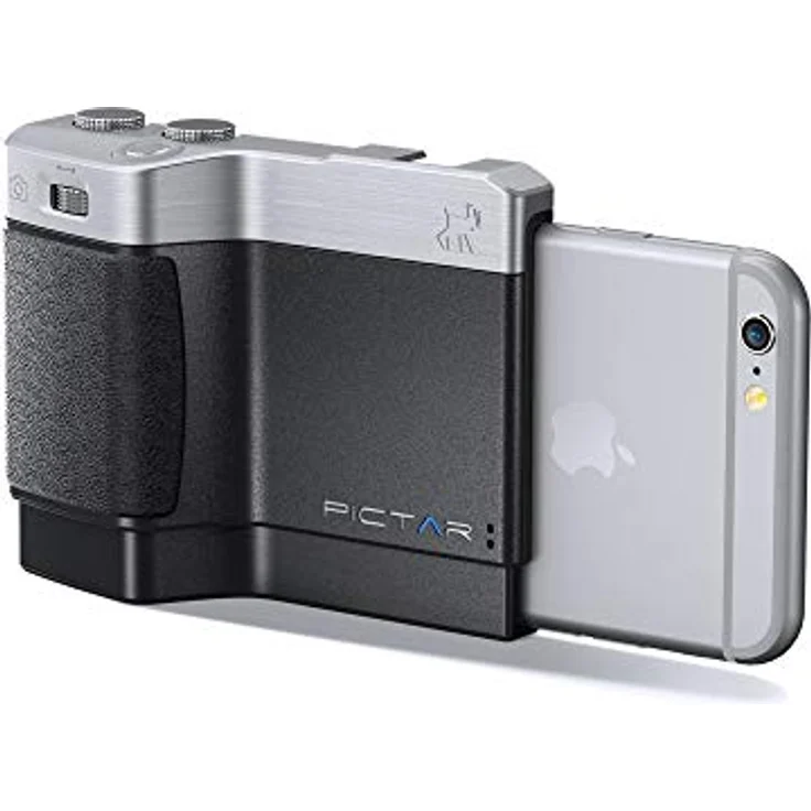 Miggo Grip Photo Pictar One Objektiv für iPhone 4S-5-5S-6-6S-6SE-7 schwarz-silber – Bild 2