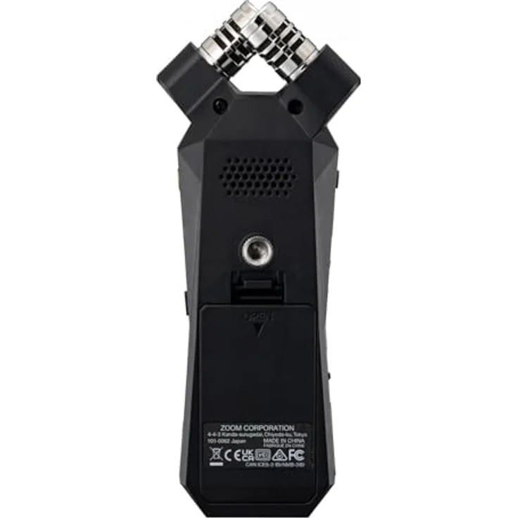 Zoom H1essential Mobiler Stereo Audio-Recorder, 32-Bit-Float-Aufnahme, XY-Mikrofone, USB-C Anschluss, OLED-Display – Bild 2
