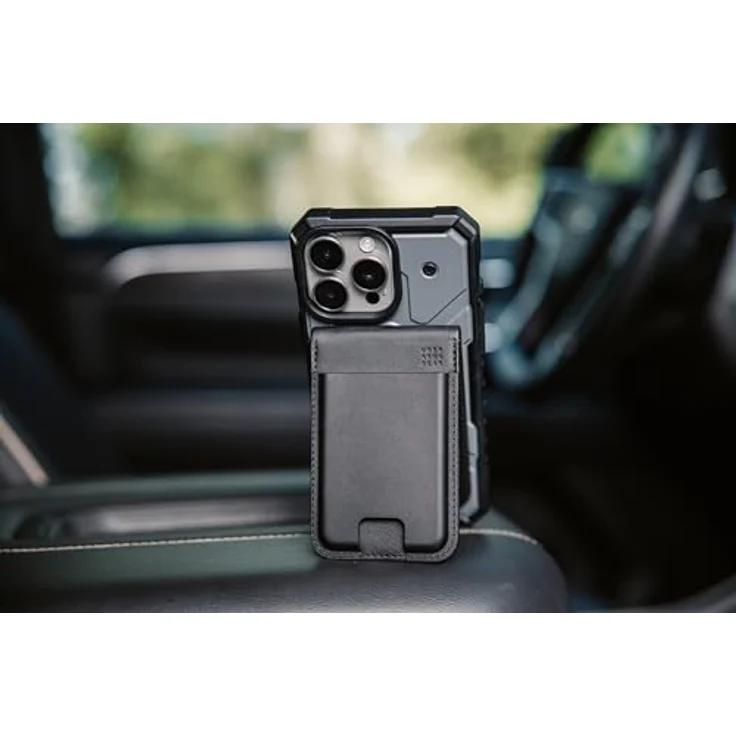 UAG Metropolis Wallet PU, Smartphone Hülle aus veganem Leder mit Standfunktion, Schwarz für Apple iPhone 12-Serie – Bild 4