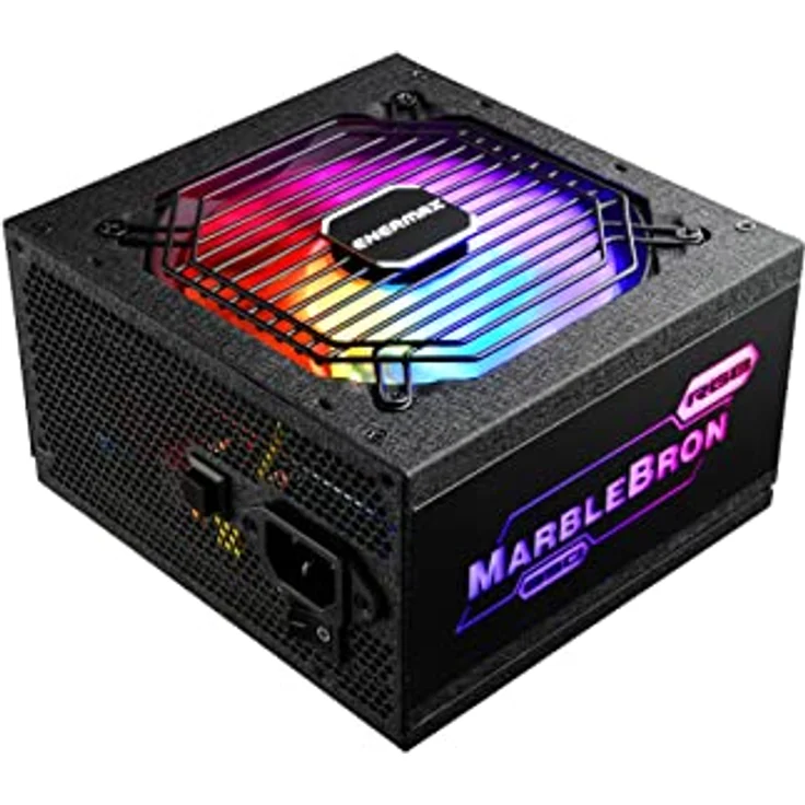 Enermax MARBLEBRON ATX ARGB Gaming PC Netzteil 850W 80Plus Bronze (Semi Modular) Flachbandkabel, EMB850EWT-RGB, schwarz – Bild 1