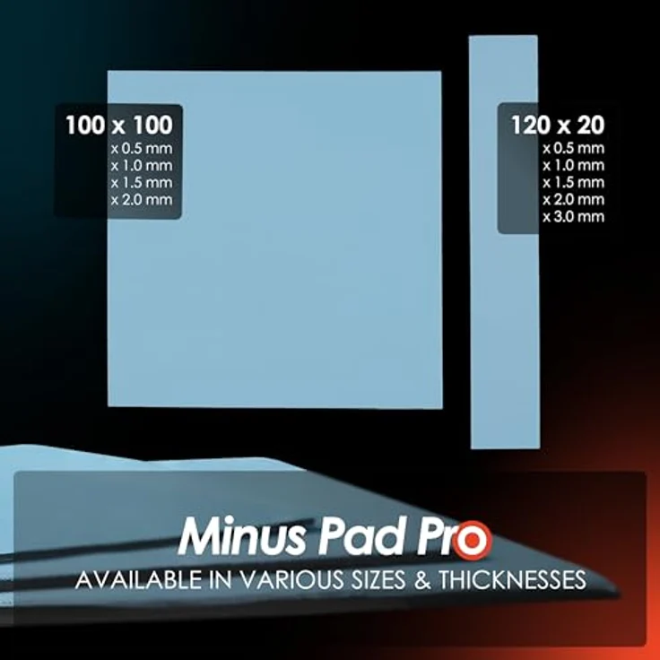 Thermal Grizzly TG Minus Pad Pro, Wärmeleitpad 120x20x0,5 mm, grau, 2er Pack, nicht elektrisch leitend – Bild 4