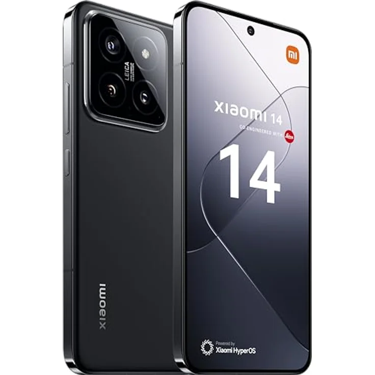 Xiaomi 14 Smartphone, 12+512GB Handy ohne Vertrag, 120Hz 6.36'' AMOLED Display, Leica Kamera, Snapdragon 8 Gen3, 4610mAh, 90W HyperCharge, Dual-SIM, Schwarz – Bild 2