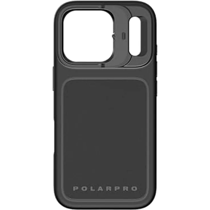 PolarPro LiteChaser 17 Case für iPhone 17 Pro Max - Kompatibel mit LiteChaser 15/16/17 Filtern, Slide-Lock-System, MagSafe-kompatibel, Schwarz