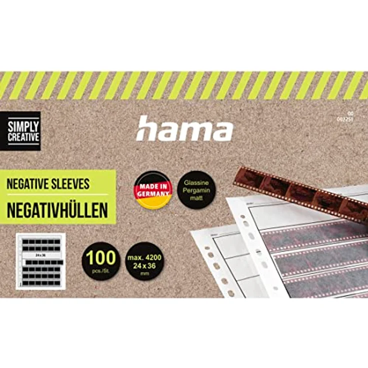 Hama Negativarchivierungshüllen (Pergamin, für je 7 Kleinbild-Streifen à 6 Bilder, 100 St.) – Bild 4