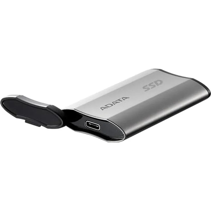 ADATA SD810 2000G IP68 Wasserdicht bis zu 2000 MB/s USB 3.2 Gen 2 USB-C Externes Solid State Drive - Silber für iPhone 15/Pro/Max, Android (SD810-2000G-CSG) – Bild 3
