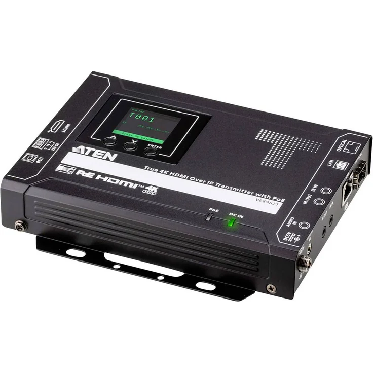ATEN VE8962T True 4K HDMI over IP Sender, HDMI Extender mit 4096 x 2160 Pixel für Digital-Signage und kontrollierte Umgebungen