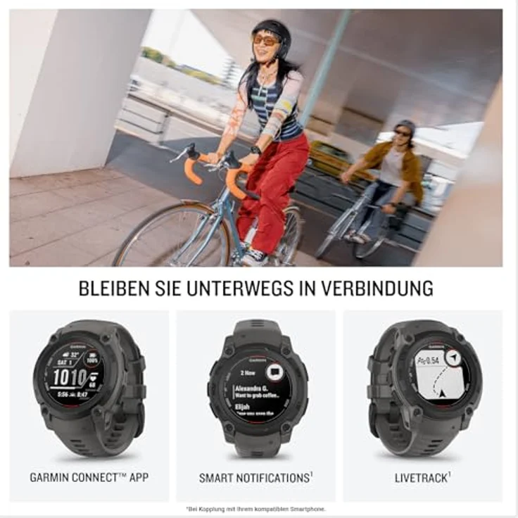 Garmin Instinct E 40mm, Robuste GPS-Smartwatch mit Pulsmessung und präziser Navigation, schwarz – Bild 4