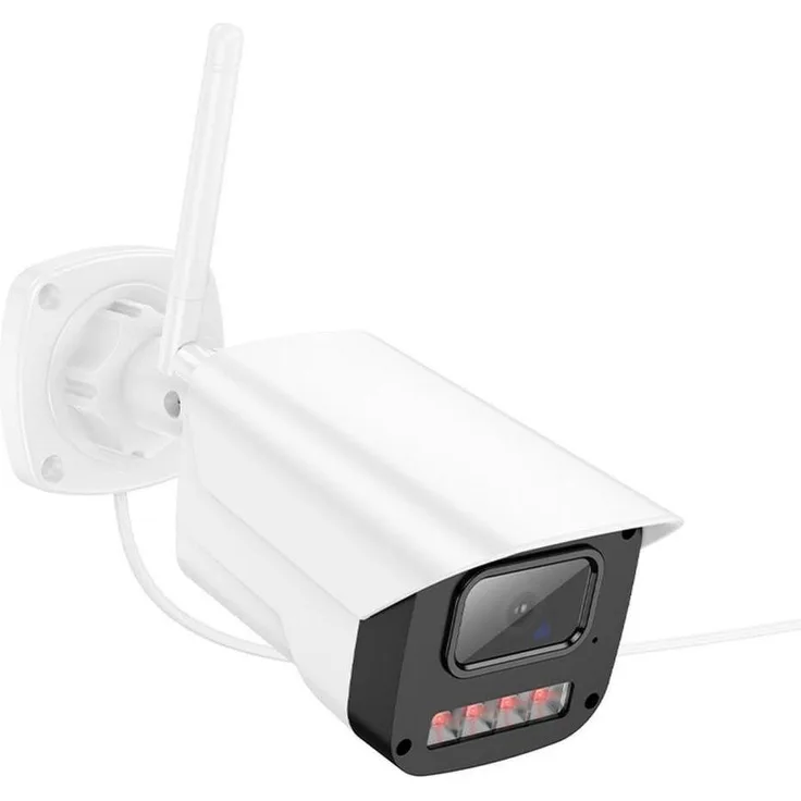 Hoco D4, Outdoor Gun-Type Kamera mit Full HD (1920 x 1080), intelligentem Nachtsichtsystem, IP65 wetterfest, weiss