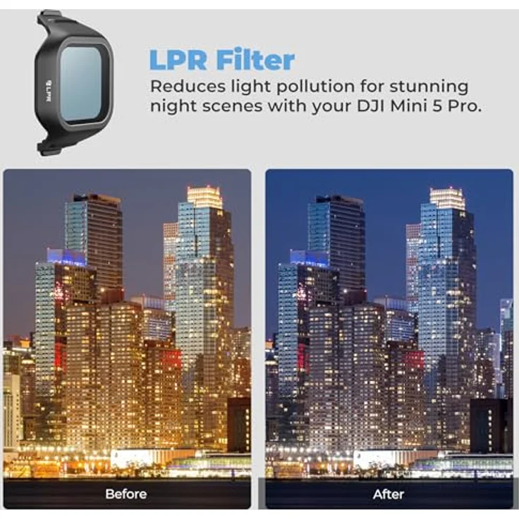 Freewell Mini 5 Pro Filters Mega Kit, 16 professionelle Drohnenfilter für DJI Mini 5 Pro, ND, ND/PL, LPR, Glow Mist, CPL, UV, hochwertiges Glas, Mehrfarbig – Bild 7
