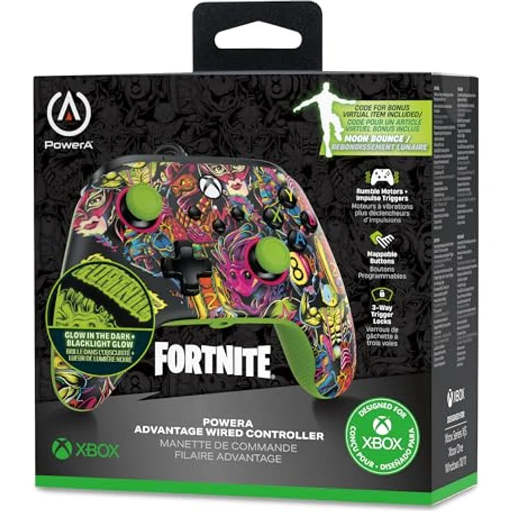 PowerA ADVANTAGE PLUS - Gaming Controller für PC und Xbox Series X/S, ergonomisch, mit 3-Meter-USB-C-Kabel, programmierbaren Tasten und anpassbaren Daumensticks, Mehrfarbig – Bild 11