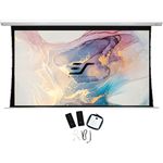 ELITE SCREENS Motorleinwand Saker Tab Tension Weiß/Bildgröße:203x 115cm/ Vorlauf 30cm /16:9 Format / 92 Zoll / 5D CineGrey Tuch: geeignet für: Standard-Throw projectors/SKU: SKT92XHD5-E12