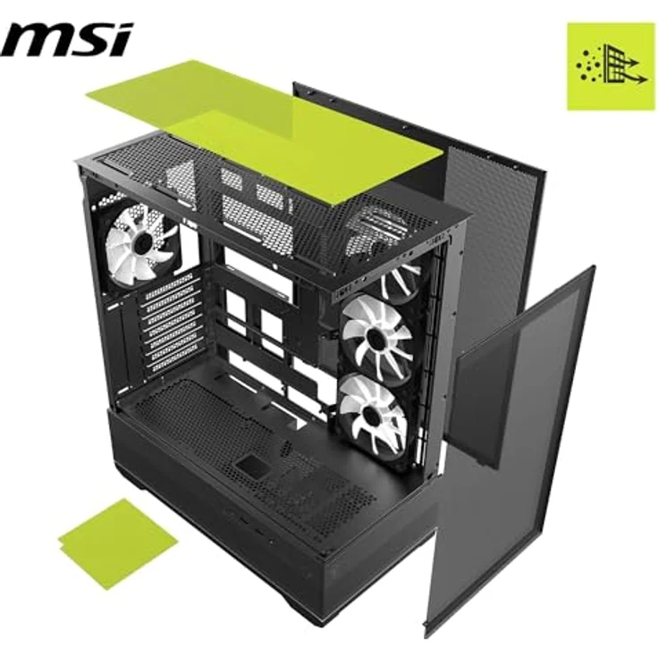 MSI MAG PANO 110R PZ, PC-Gehäuse mit Glas-Seitenteil und anpassbarem RGB-Beleuchtungssystem – Bild 3