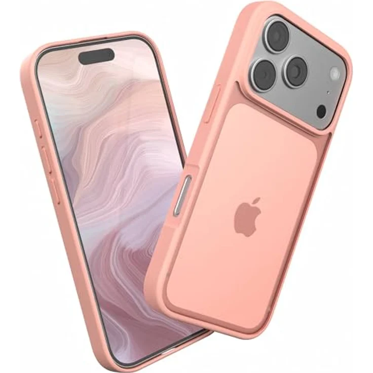 EAZY CASE Outdoor Hülle für iPhone 17 Pro, Matte Schutzhülle mit Ultra Aufprallschutz, Stoßfest, Kratzfest und Kameraschutz - Rosa – Bild 1