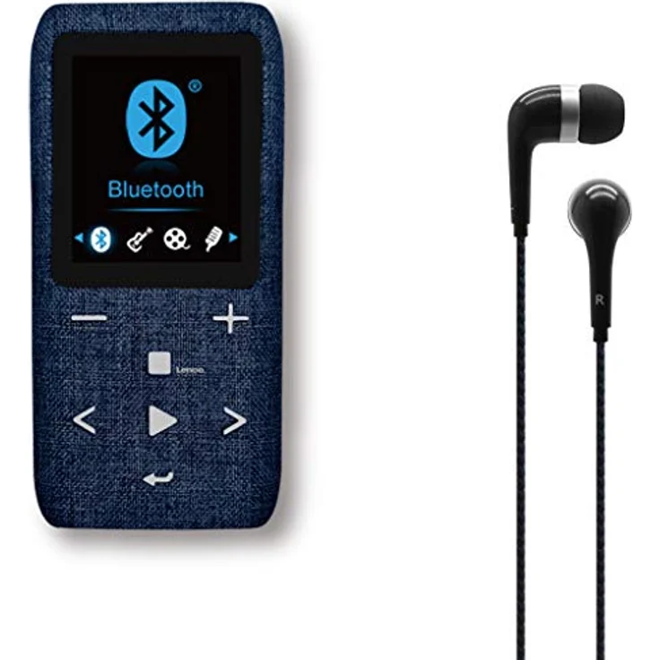 Lenco Xemio-861 - Bluetooth MP3 Player - 8GB Micro-SD Karte - Bluetooth - FM-Radio - Sprachmemo Funktion - 1,8“ TFT Display - E-book Funktion - bis zu 64GB Speicherplatz - Grau – Bild 7
