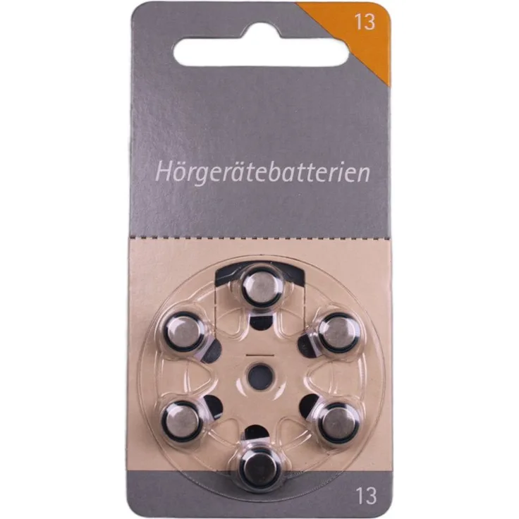 Hörex Hörex Basic Batterien 13er Pack, 60 Knopfzellen für zuverlässige Energieversorgung