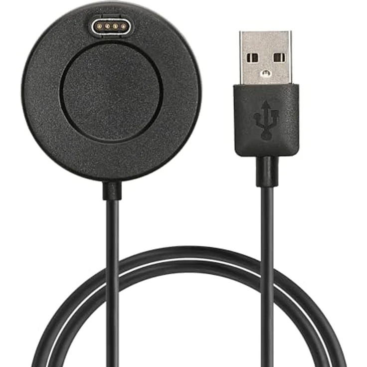 kwmobile USB Kabel Charger kompatibel mit Garmin Forerunner 55 / 255 / 255 Music / vivoactive 5 Ladekabel - Smart Watch Ersatzkabel - Fitnesstracker, Schwarz – Bild 8