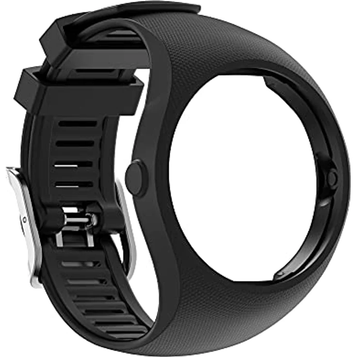 INF Ersatzarmband für Polar M200, Silikon schwarz, wasserabweisend, verstellbar für Handgelenke 140-220 mm, 24 mm Breite – Bild 2