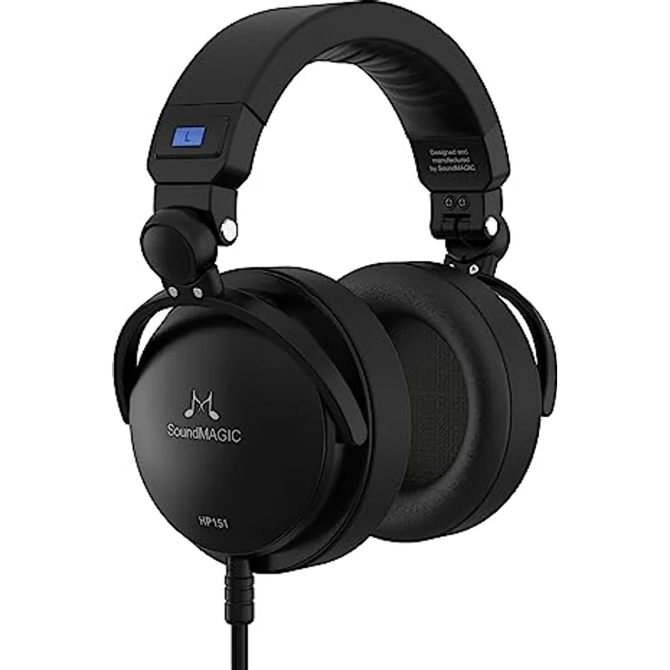 SoundMagic HP151-BK Ohrumschließender High-Fidelity Kopfhörer mit Austauschbarem Kabel schwarz – Bild 2