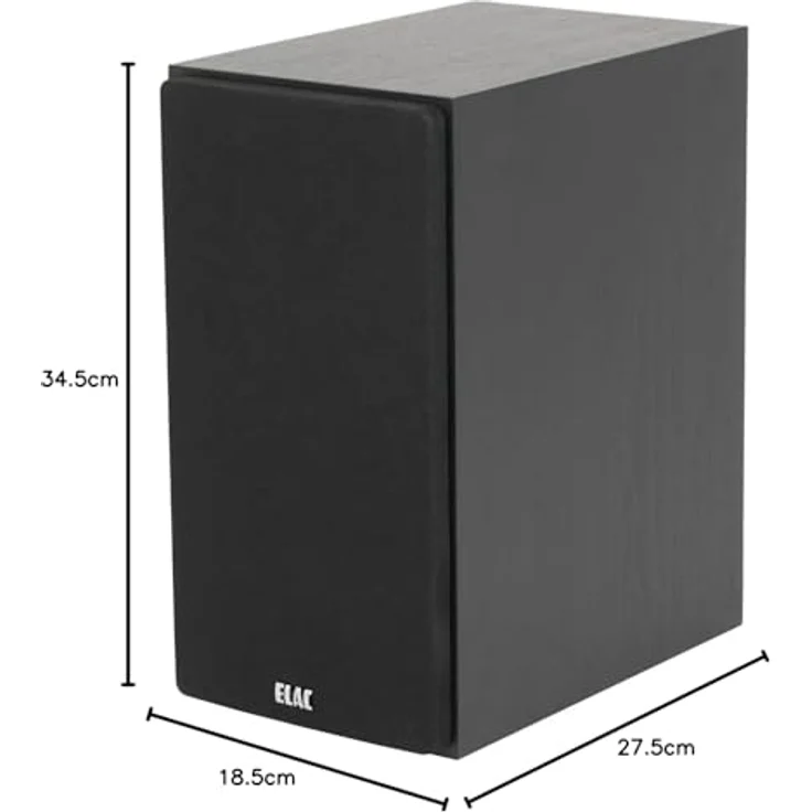 ELAC Uni-Fi 2.0 Regallautsprecher UB52, 3-Wege Lautsprecher für exzellenten und klaren Klang, Schwarz – Bild 5