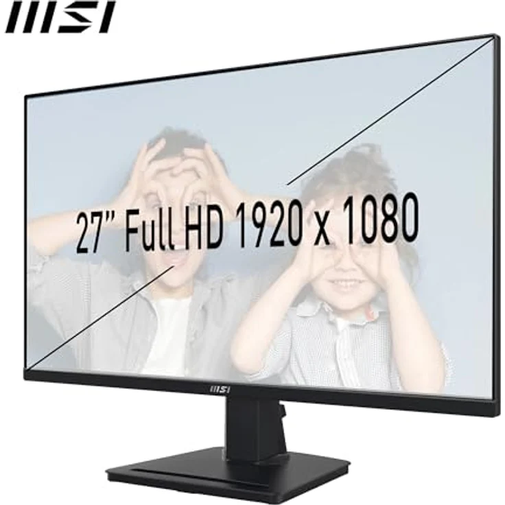 MSI PRO MP275 27 Zoll Full HD Office Monitor - IPS-Panel, 100 Hz, augenschonend, integrierte Lautsprecher - HDMI 1.4b, D-Sub (VGA) – Bild 2
