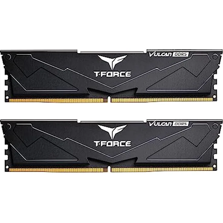 TEAMGROUP T-Force FLBD532G6000HC30DC01 Vulcan DDR5 32GB (2x16GB) 6000MHz (PC5-48000) CL30 Intel XMP 3.0 & AMD Expo kompatibles Desktop-Speichermodul Ram Schwarz