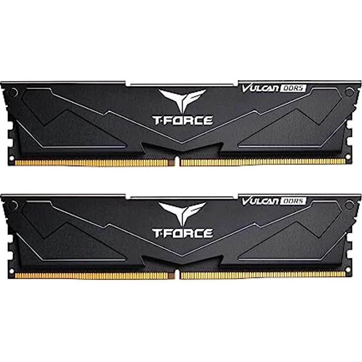 TEAMGROUP T-Force FLBD532G6000HC30DC01 Vulcan DDR5 32GB (2x16GB) 6000MHz (PC5-48000) CL30 Intel XMP 3.0 & AMD Expo kompatibles Desktop-Speichermodul Ram Schwarz – Bild 1
