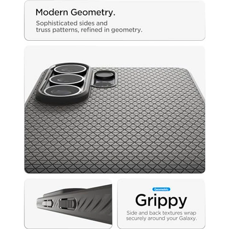 Spigen Liquid Air Hülle für Samsung Galaxy S26 Ultra, stoßdämpfender TPU-Schutz, Anti-Rutsch Design – Marble Gray – Bild 5
