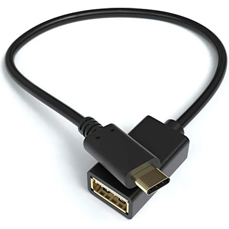 JAMEGA - USB auf USB-C OTG Adapter-Kabel kompatibel mit MacBook Pro, Samsung Galaxy S9, S8, Note 8, A5, Huawei Mate 10, P20 pro, P10, OnePlus5T, Sony Experia XZ, LG GS usw. – Bild 1